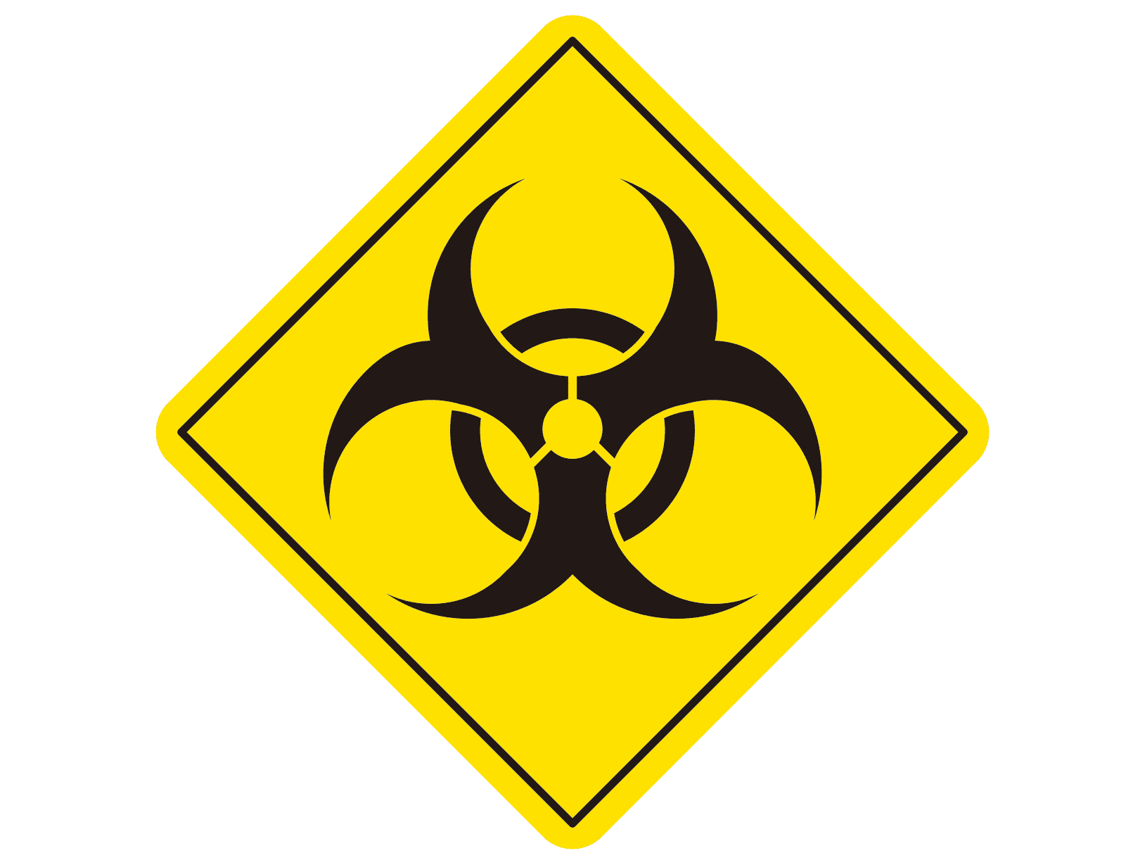 ハザードマークのイラスト